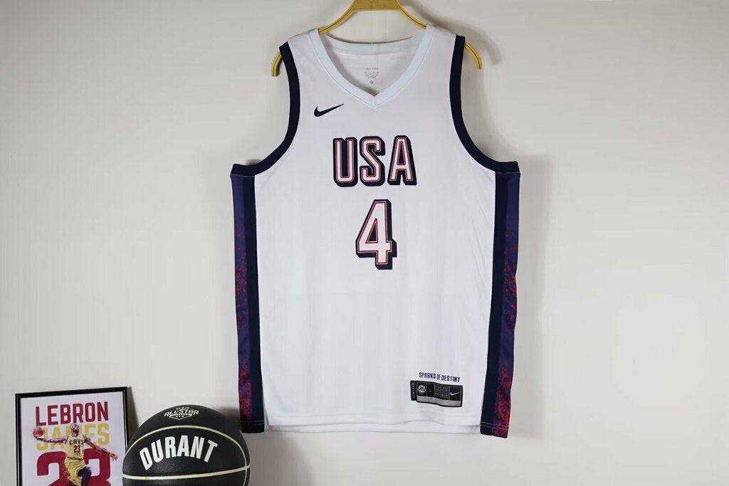 Jersey USA team Olimpíadas Paris 2024 Blanca - Dream Team - GOAT STORE
